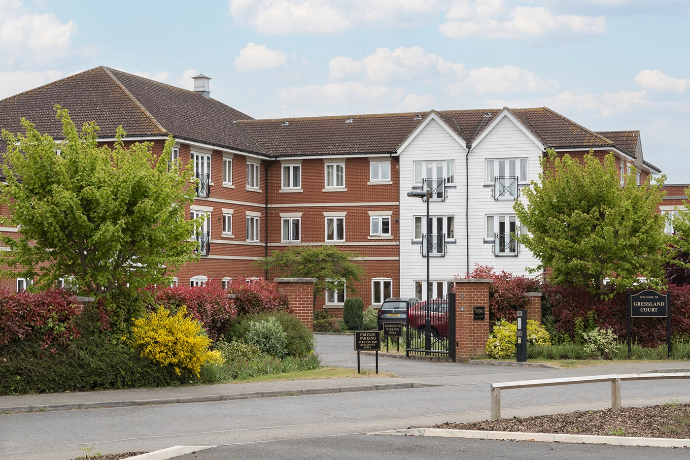 Gressland Court road entrance